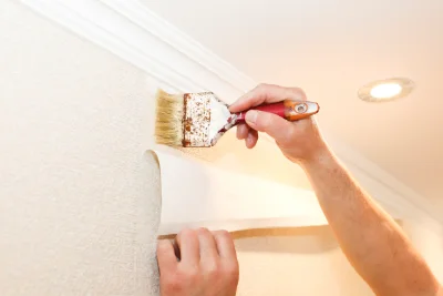 Pose de papier peint à Valmeinier — revêtements muraux et toiles de verre